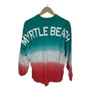 Spirit Jersey Myrtle Beach‎ Ombre Green Orange Long Sleeve Size Small